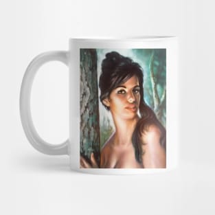 Peeping woman Mug